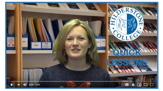 NEW! HILDERSTONE ‘QUICK LESSONS’ ON YOU TUBE AND SOCIAL MEDIA