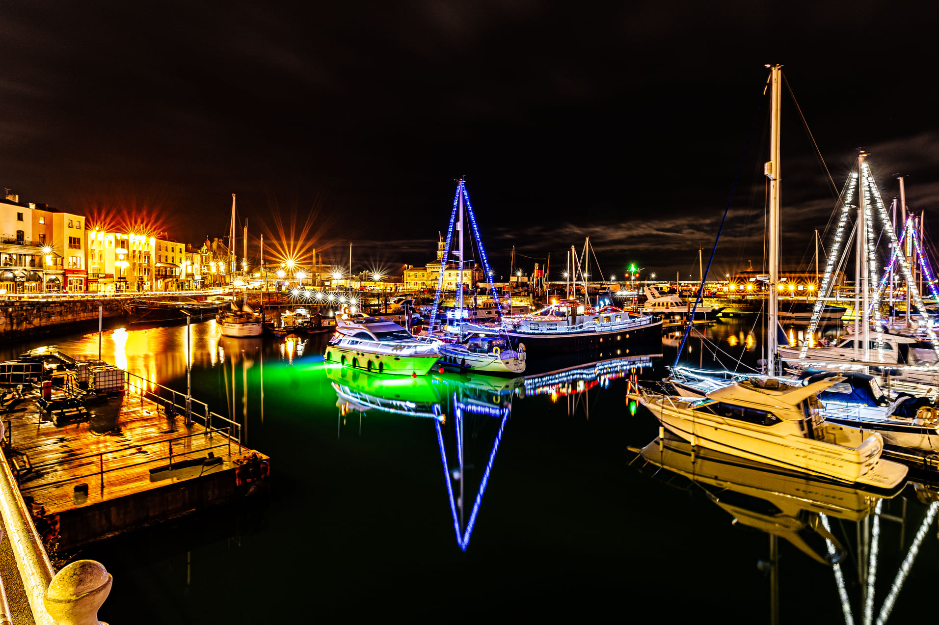 Ramsgate Harbour Christmas lights